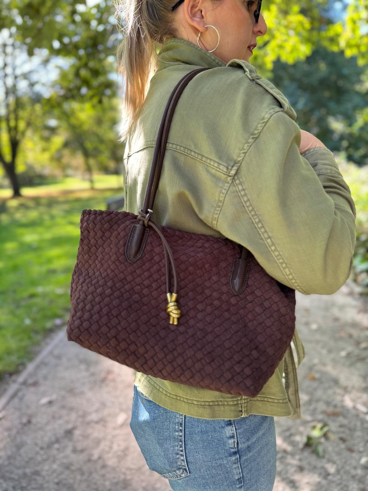 The Mia Genuine Suede Tote bag