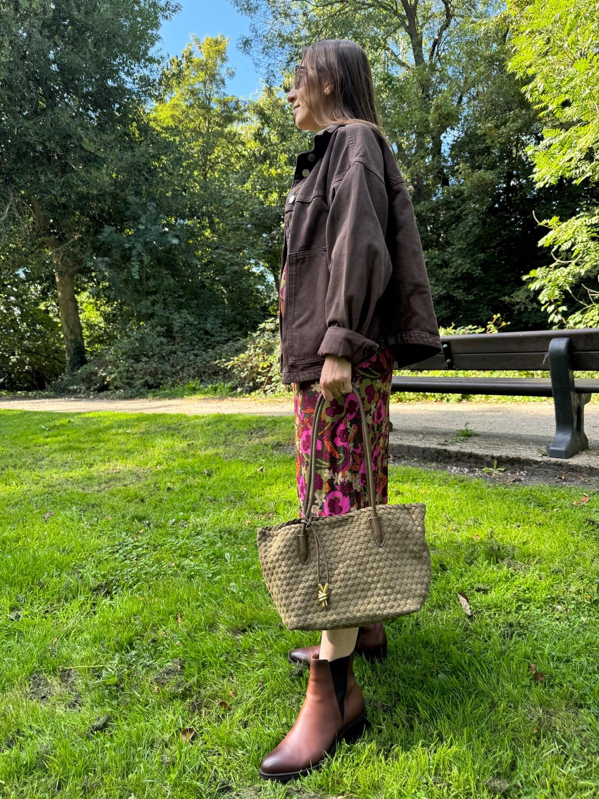 The Mia Genuine Suede Tote bag