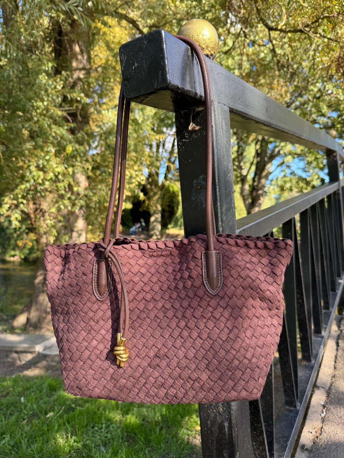 The Mia Genuine Suede Tote bag