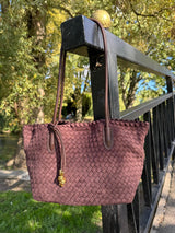 The Mia Genuine Suede Tote bag