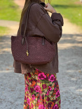 The Mia Genuine Suede Tote bag