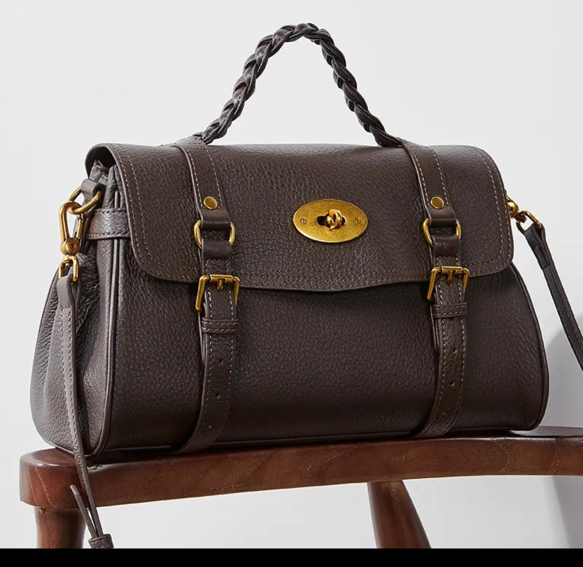 The Rosie Top-Grain Leather Handbag - Crossbody Shoulder Bag